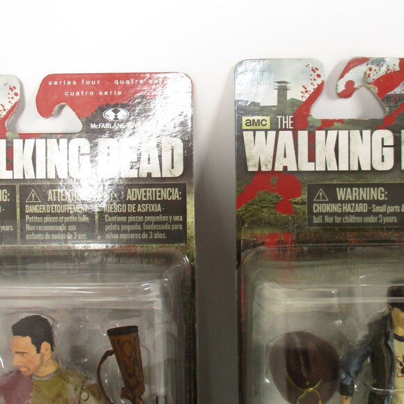 6 Walking Dead Action Figures Series 4  McFarlane Toys Rick Gov Walkers 2013 - Picture 3 of 11